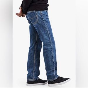 NWT Levi’s 505 straight men’s medium stonewash jeans 38W x 34L all tags attached